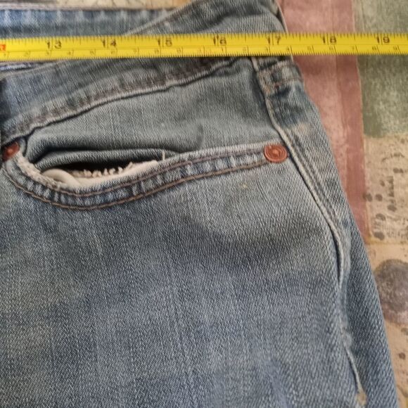 Levis Demi Curve 13 M Full Length Blue Zipper Pockets Women's Jeans - Picture 4 of 8